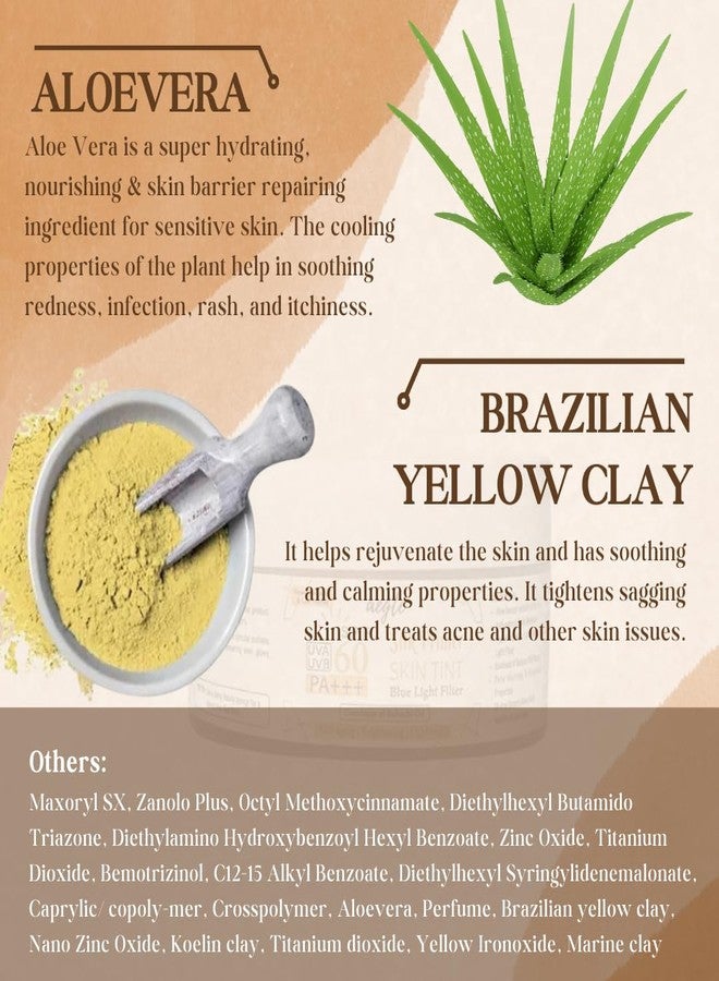 Aegte Blue Light filter Silk Primer Skin Tint with SPF 60 PA+++ Ant-aging & Lightweight Medium to Natural Coverage BB Foundation - Image 5