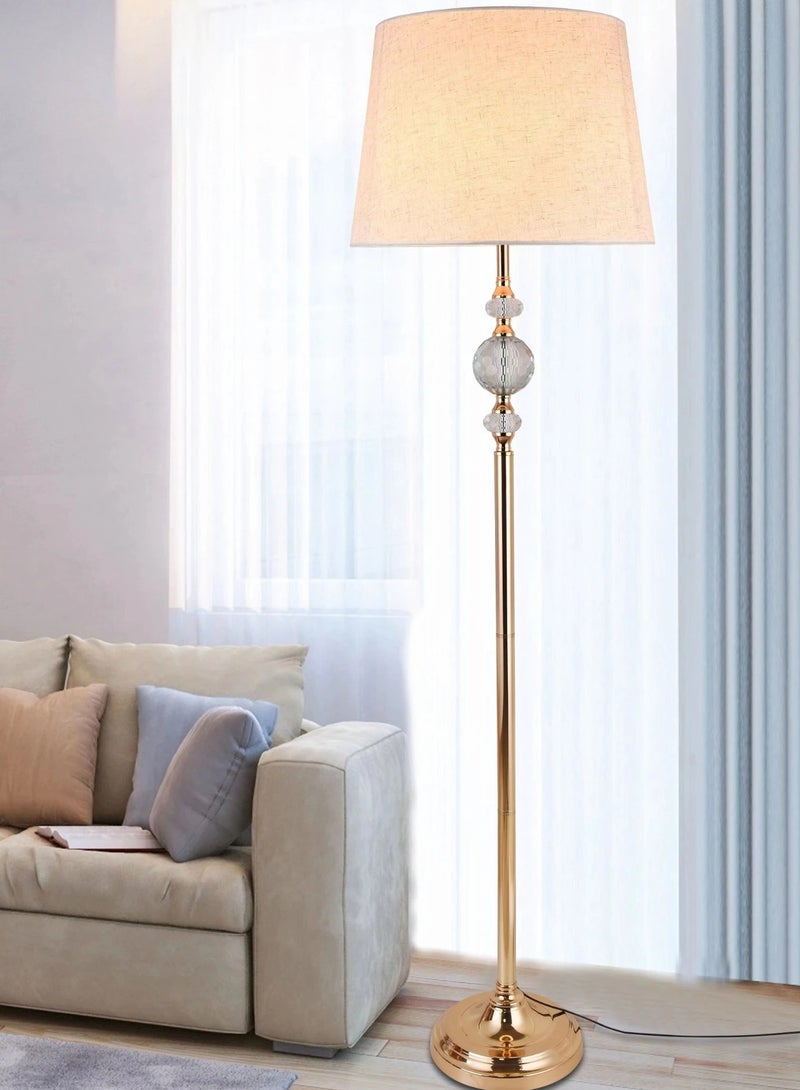 ICTC Floor lamp Golden color crystal 165 cm reliable modern design suitable for home or office