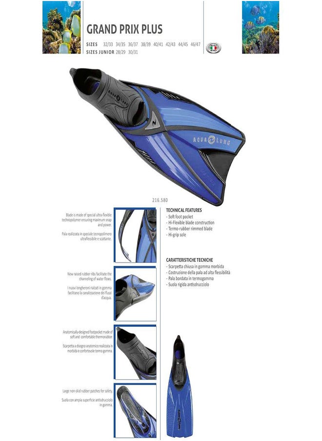 AQUA LUNG Grand Prix Plus - Blue  - Image 4