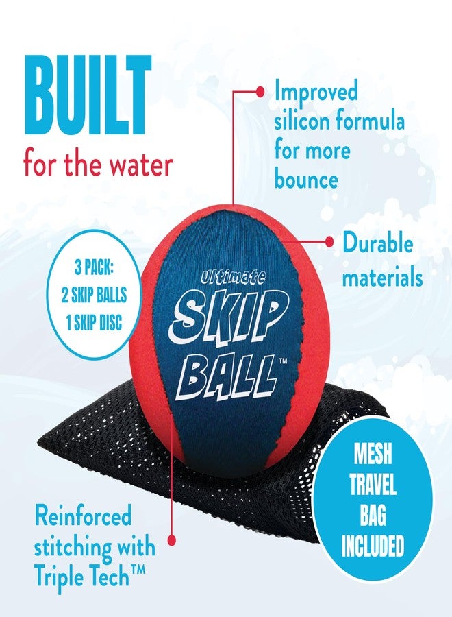 Activ Life Skip Ball, Water Bouncing Fun for Kids - Pack of 2 Black and Dyed Balls - Image 4