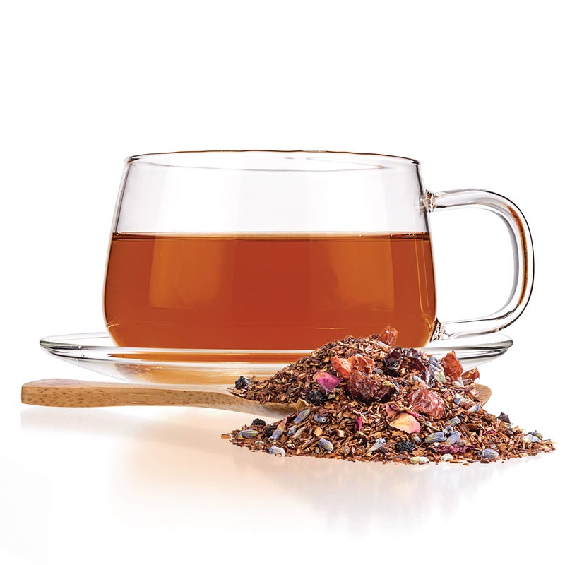 Tealyra - Rooibos Roman Province - Red Bush - Lavender and Blueberries - Herbal Loose leaf Tea - Caffeine-Free - Relaxing Tea - All Natural - 110g (4-ounce) - Image 3
