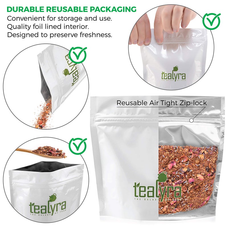 Tealyra - Rooibos Roman Province - Red Bush - Lavender and Blueberries - Herbal Loose leaf Tea - Caffeine-Free - Relaxing Tea - All Natural - 110g (4-ounce) - Image 2