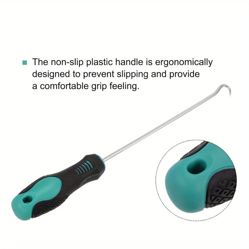 Extended 24cm Manual Lawn Loosener U Shaped Ground Nail Removal Hook for Garden Cracks Pavement Joints Weeding Soil Clearing Seam Cleaning Tool - Image 2