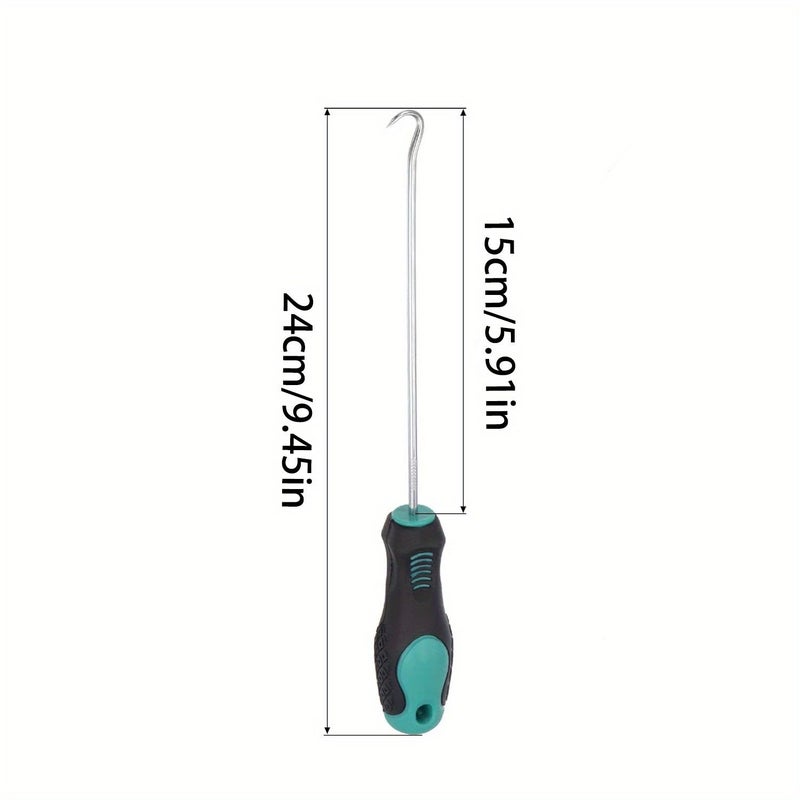 Extended 24cm Manual Lawn Loosener U Shaped Ground Nail Removal Hook for Garden Cracks Pavement Joints Weeding Soil Clearing Seam Cleaning Tool - Image 5