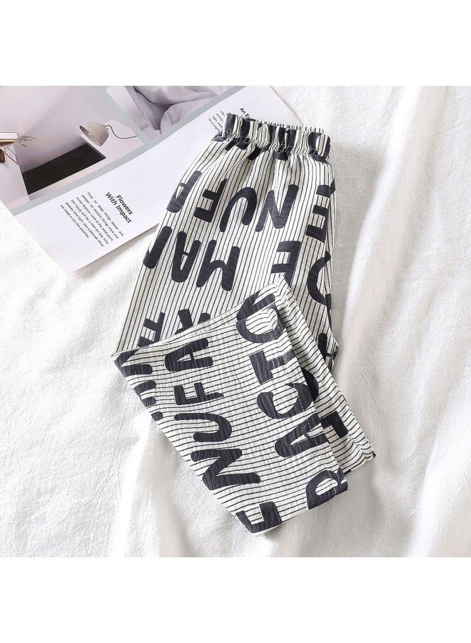 Children's Pants Summer New Girls' Trousers  Boys' Thin Loose Baby Pajama Pants Home Pants Children's Wear