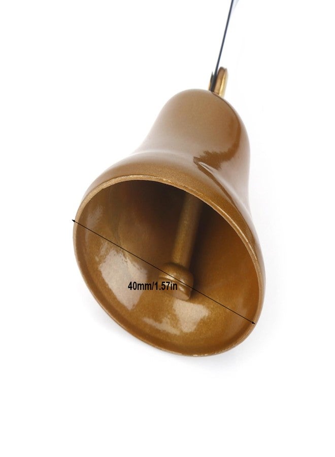 Kodrily Shopkeepers Bell for Door Opening, Metal Small Hanging Door Bell, Vintage Wall Mounted Dog Doorbell Diameter 1.6in for Dog Training Home Shop Office Store Decoration - Image 2