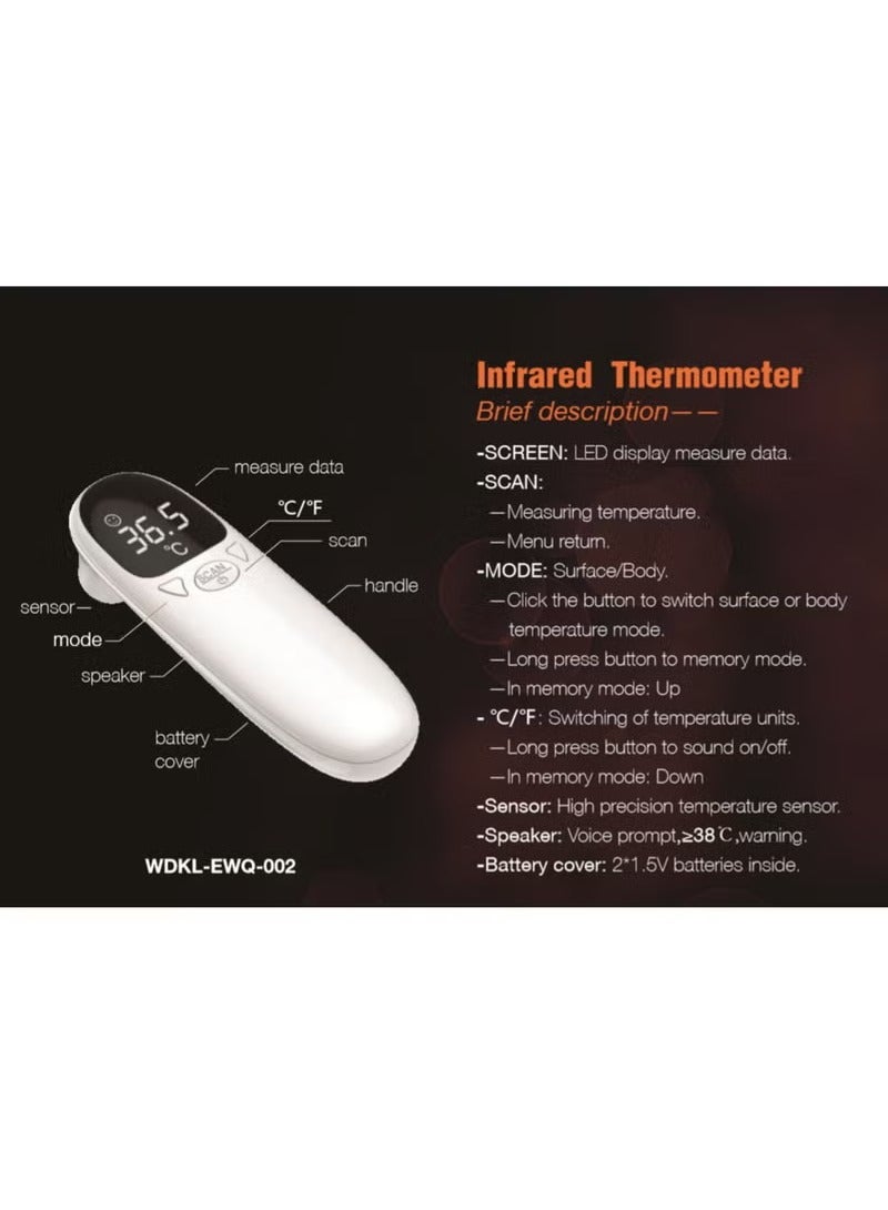 Hicomony Household Medical Grade Electronic Infrared Thermometer Baby Forehead/Ear Thermometer  - Image 5