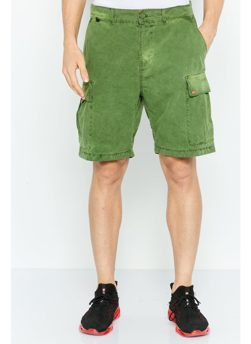 Men Brand Logo Cargo Shorts, Green - pzsku/ZFB1814E4B83B49D2712BZ/45/_/1737642296/59f9c304-a426-4de8-81ff-c6a5781568d1