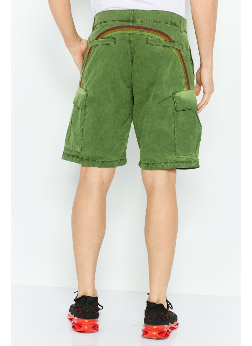 Men Brand Logo Cargo Shorts, Green - pzsku/ZFB1814E4B83B49D2712BZ/45/_/1737642299/6b8dea1d-fd1b-4703-a52b-e83faaedd1cc