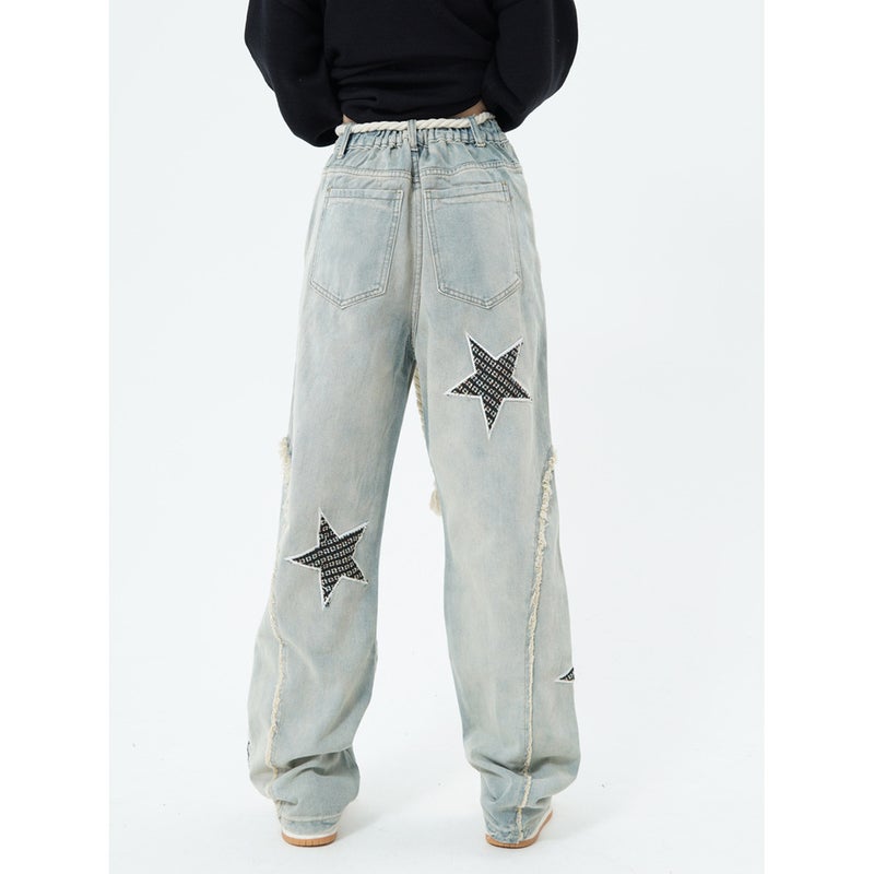 Unisex Classic Denim Jeans Loose Fit Daily Outdoor Wear - Image 4
