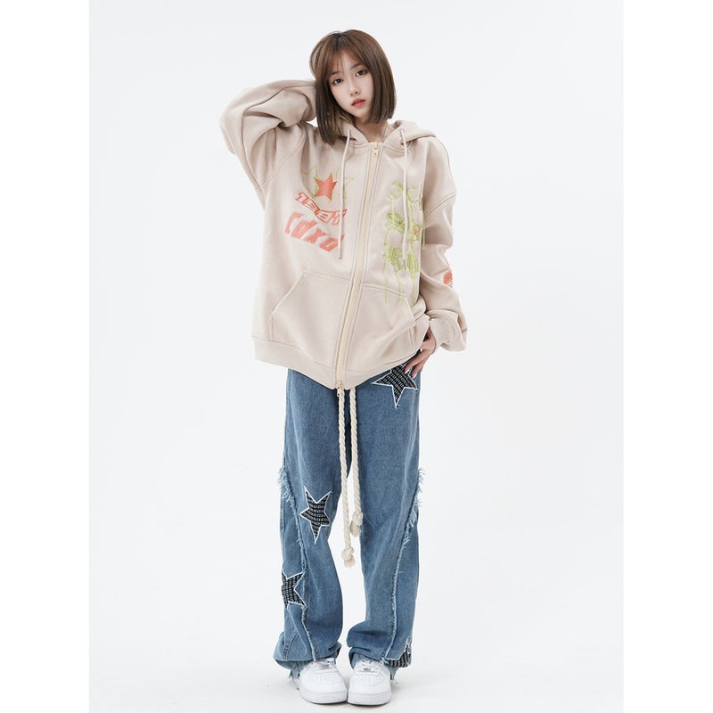 Unisex Classic Denim Jeans Loose Fit Daily Outdoor Wear - Image 5