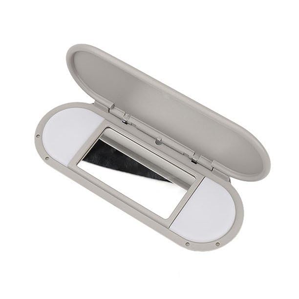 Partscollect Sun Visor Vanity Mirror Cover Fits for BMW Mini Cooper Cooper S Clubman Hatchback Countryman F55 F56 2015-2022 (Gray) - Image 1