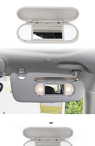 Partscollect Sun Visor Vanity Mirror Cover Fits for BMW Mini Cooper Cooper S Clubman Hatchback Countryman F55 F56 2015-2022 (Gray) - Image 2