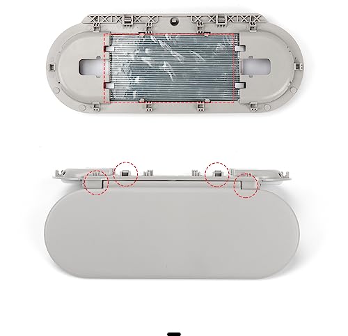Partscollect Sun Visor Vanity Mirror Cover Fits for BMW Mini Cooper Cooper S Clubman Hatchback Countryman F55 F56 2015-2022 (Gray) - Image 4