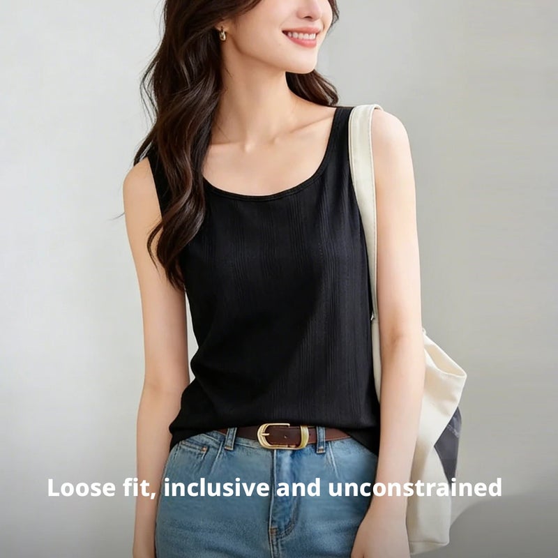 Women's Sleeveless Cami Top Slim Fit Summer Tank - Image 4