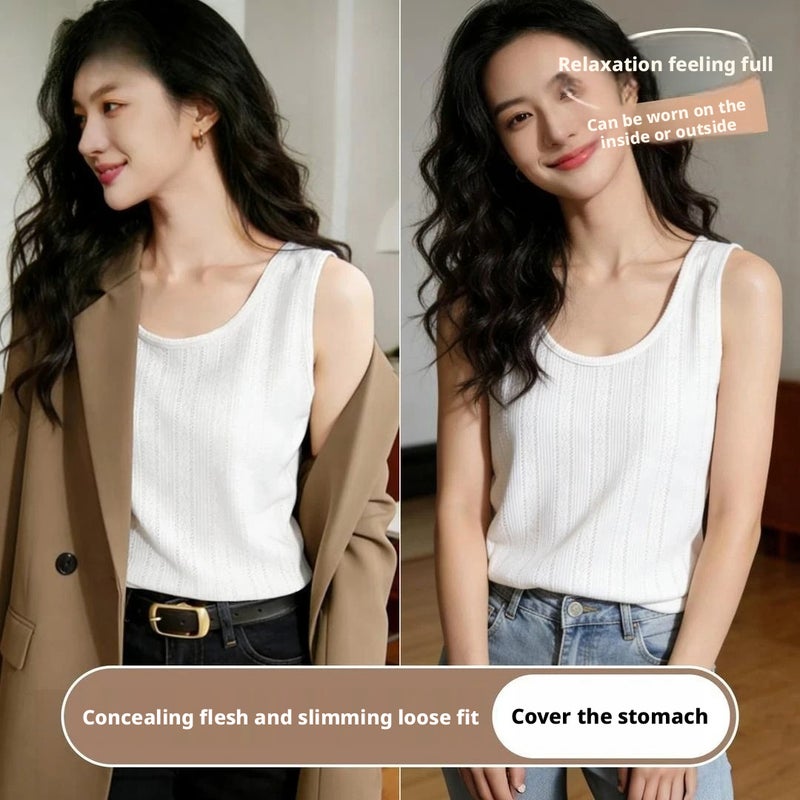 Women's Sleeveless Cami Top Slim Fit Summer Tank - Image 1