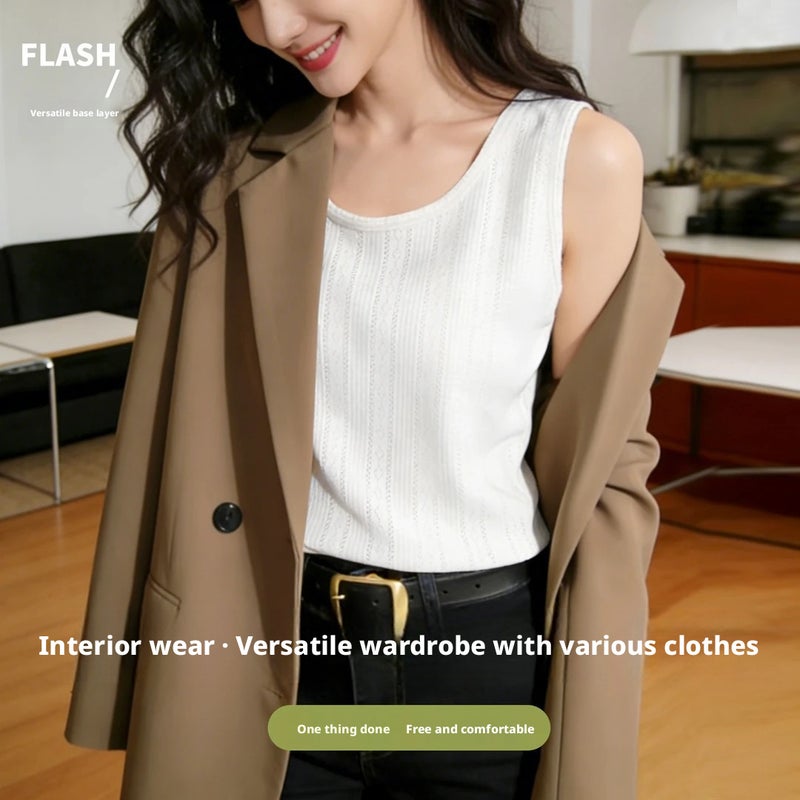 Women's Sleeveless Cami Top Slim Fit Summer Tank - Image 2