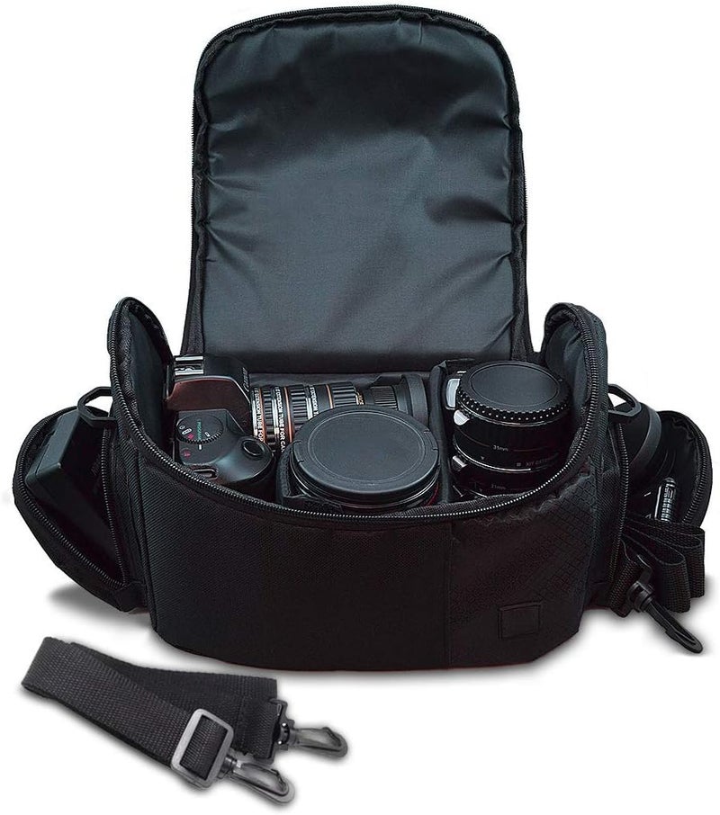 Acuvar Large Digital Camera/Video Padded Carrying Bag/Case for Nikon, Sony, Pentax, Olympus Panasonic, Samsung, and Canon DSLR Cameras - Image 1