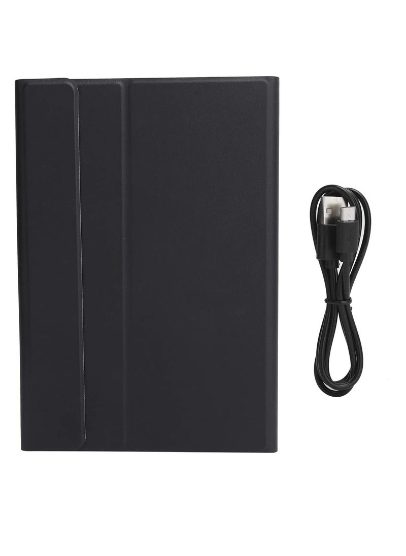 حافظة لوحة المفاتيح Galaxy Tab A7 10.4 2020 SM T500 / T505 / T507 حافظة جلدية فاخرة قابلة للفصل لوحة مفاتيح بلوتوث لاسلكية سوداء