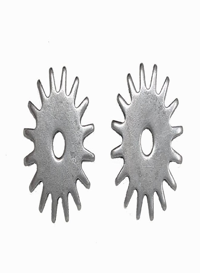 AJ Tack Spur Rowels Black 1 5/8" x 12 pt - Image 5