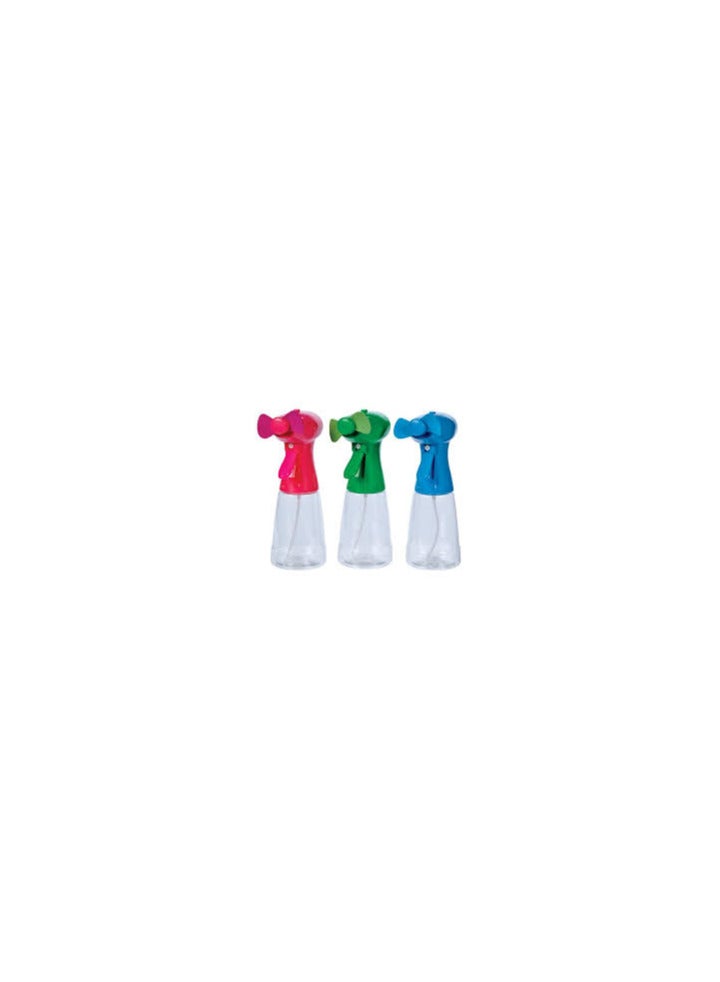 Portable fan with multi-colored water spray - Image 2