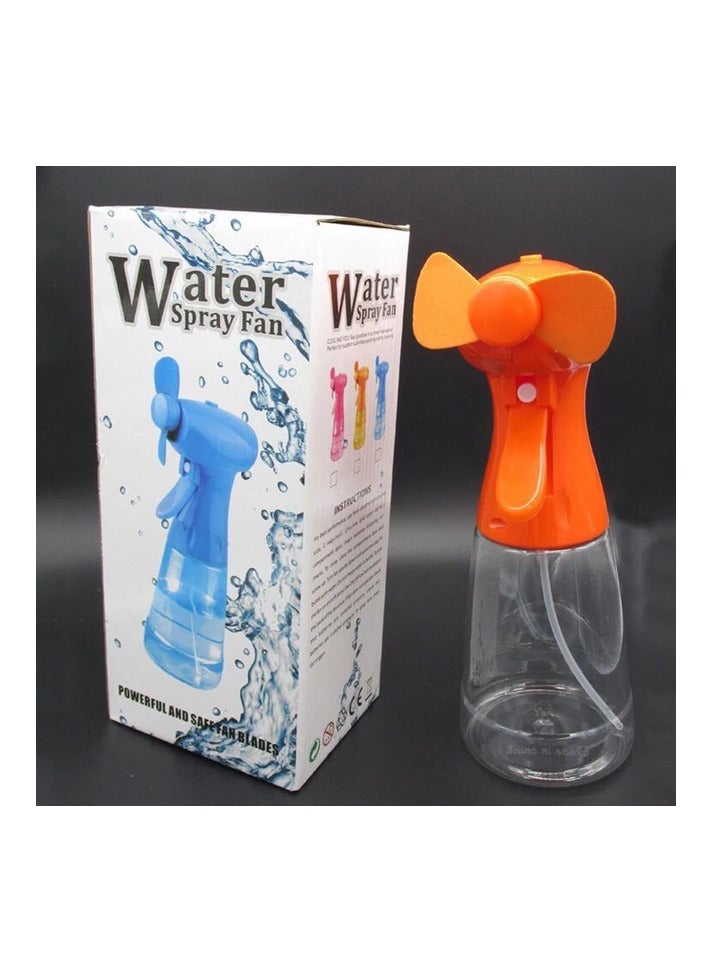 Portable fan with multi-colored water spray - Image 1