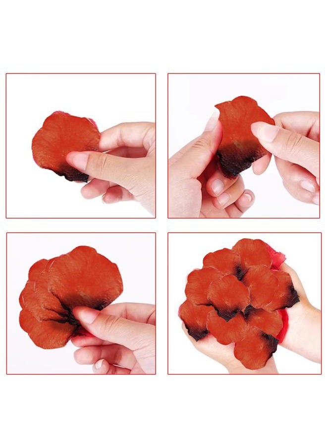YOOHUA 4500PCS Dark Red Artificial Rose Petals for Romantic Night, Wedding, Party, Anniversary Flower Decorations - Image 5