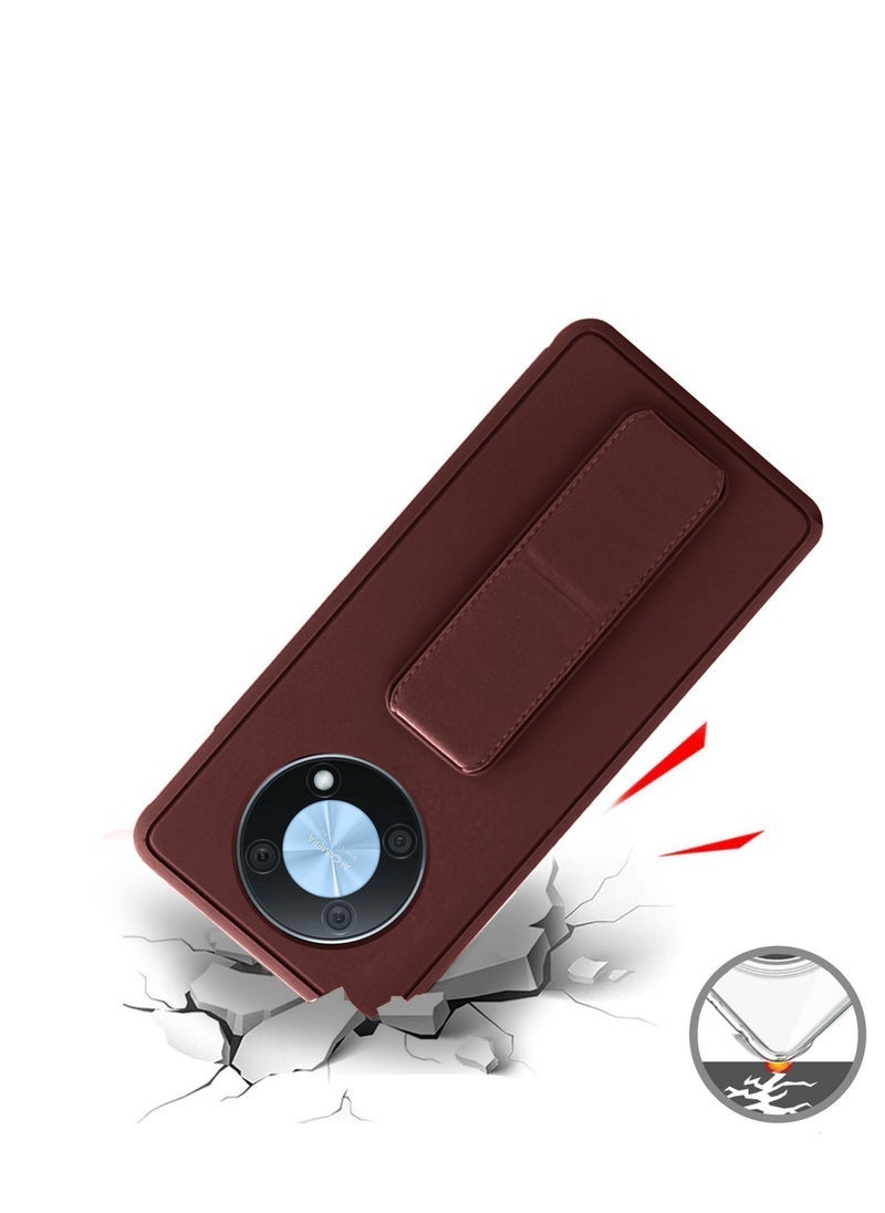 Raxoom Hand Grip Magnetic Case Cover For Huawei Nova Y90 Brown Hand Grip Magnetic Case Cover For Huawei Nova Y90 Brown - Image 2