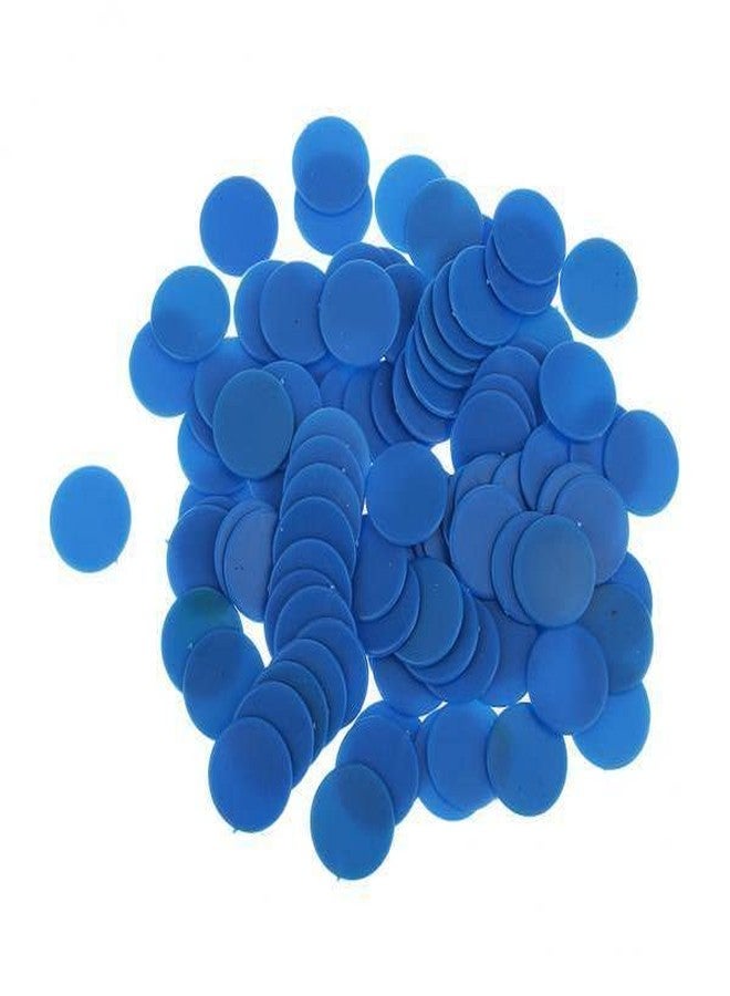 Nimida Plastic Round Plain Coin/Token/Chips for Board Games and Other uses - Colour - Blue| 200 Coins - Image 4