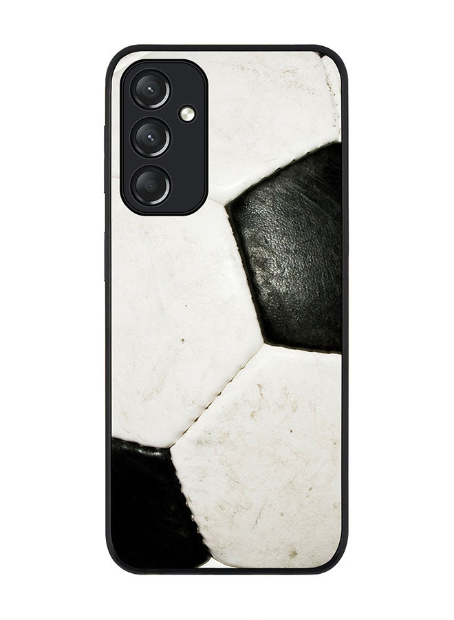 Stylizedd Rugged Black edge case for Samsung Galaxy A05s, Slim fit Soft Case Flexible Anti Drop TPU Gel Thin Cover- Football (Soccer Ball) - Image 1