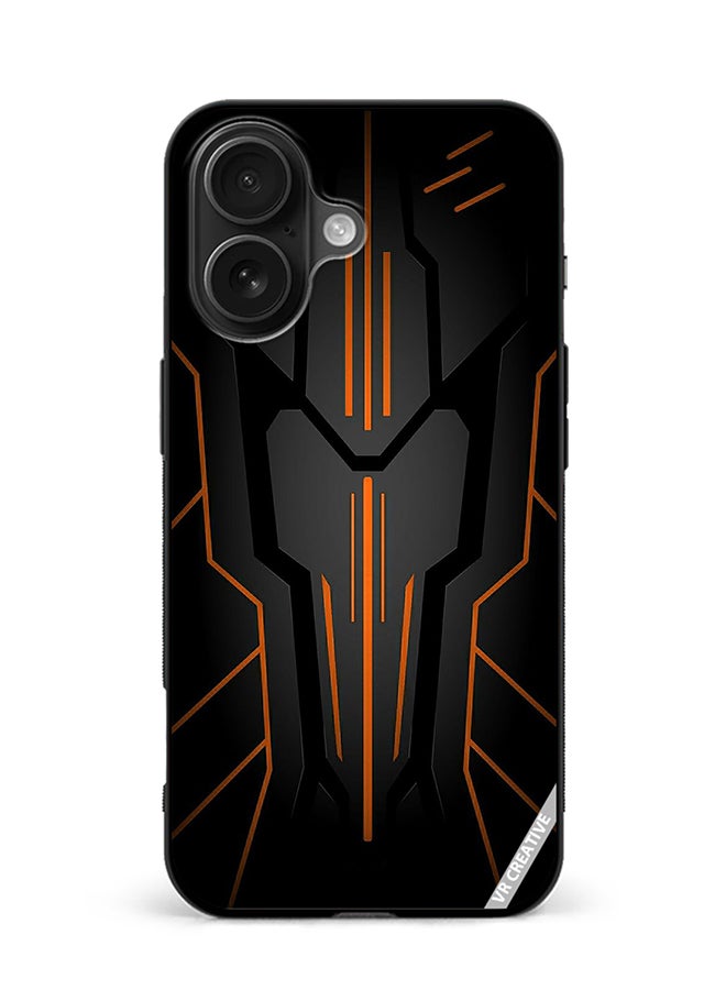 VR CREATIVE Protective Case Cover For Apple iPhone 16 Black Sark Design Multicolour
