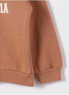 LC WAIKIKI Crew Neck Printed Long Sleeve Girl Sweatshirt  - Image 4