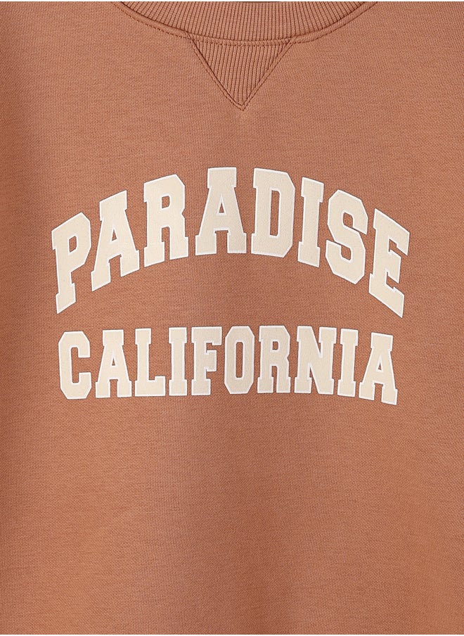 LC WAIKIKI - Crew Neck Printed Long Sleeve Girl Sweatshirt - Image 1
