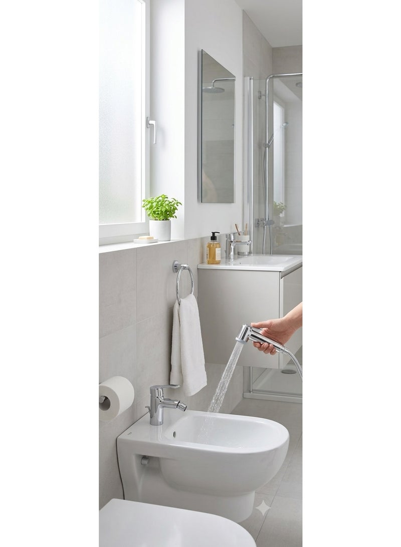 JWBIZ Premium Chrome Trigger Spray Hand Shower Head – Anti-Limescale Handheld Bidet Sprayer, Universal Fit Shower Head, Durable Sparkling Finish, Water-Saving Bathroom Shattaf Spray Head - Image 2