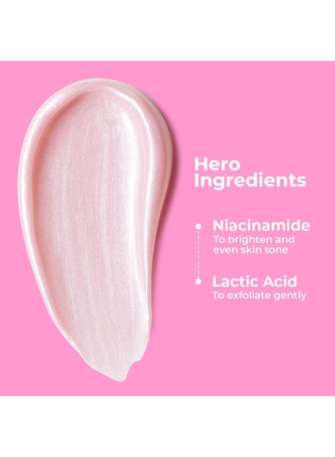 FoxTale Hula Hoop Brightening Body Wash by Foxtale | Lactic Acid & Niacinamide | Reduces tan from 1st wash | Brightens & Evens Out Skin Tone | Floral Sakura Scent| For Men & Women | 250ml - Image 4