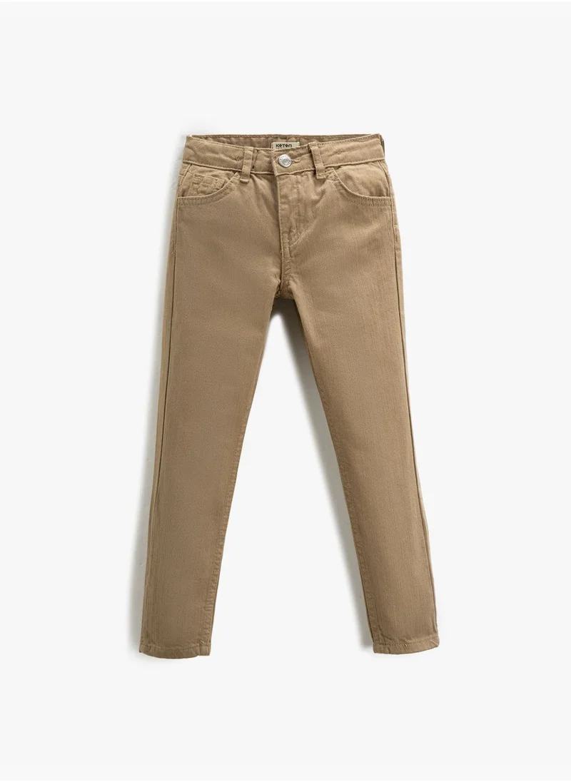 كوتون Basic Trousers Five Pockets Slim Leg