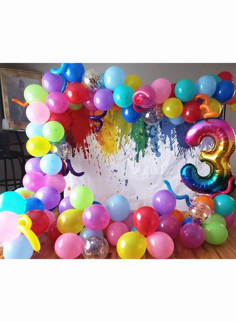 SYOSI Balloon Arch Garland 118Pcs Kit Colorful 5Inch 12Inch 18Inch Multicolor Assorted Color Size Balloons for Birthday Wedding Kids Decorations - Image 4