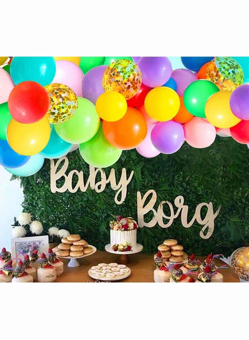 SYOSI Balloon Arch Garland 118Pcs Kit Colorful 5Inch 12Inch 18Inch Multicolor Assorted Color Size Balloons for Birthday Wedding Kids Decorations - Image 2