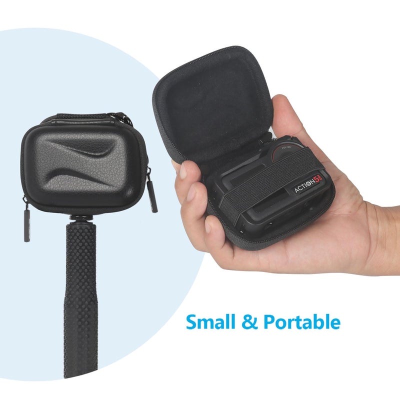 JSVER Mini Carrying Case for GoPro Hero 13/12/11/10/9/8/7/6/5/4/3, DJI Osmo Action, AKASO EK7000 / EK7000 Pro / V50 Pro/Brave 4, Campark ACT74 / ACT76, Dragon Touch Vision 3, YI Lite / 4K+ - Image 2