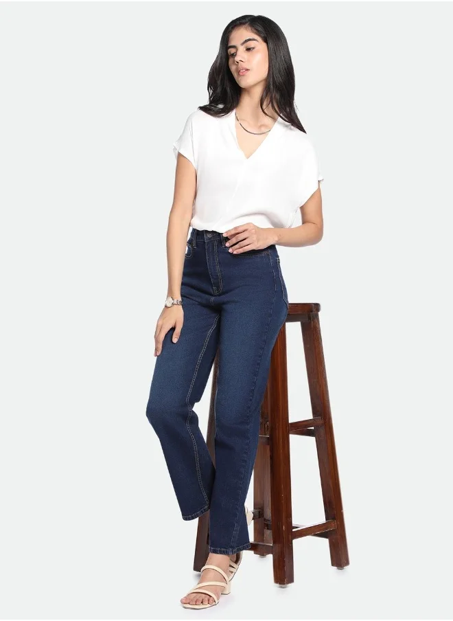 دينيس لينغو Straight Fit Indigo Jeans – Classic and Versatile