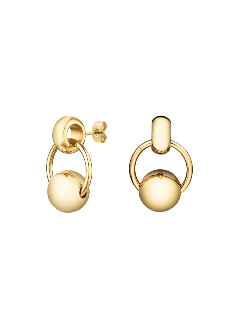 روزفيلد Rosefield Chunky Roll Hoops Gold - JECEG-J894