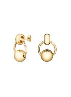 RoseField Rosefield Chunky Roll Hoops Gold - JECEG-J894  - Image 1