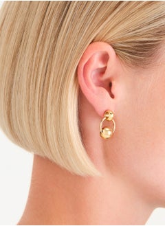 RoseField Rosefield Chunky Roll Hoops Gold - JECEG-J894  - Image 2