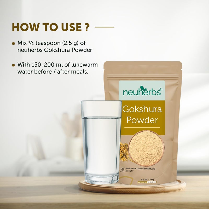Neuherbs Gokshura Powder - 100gm - Image 4