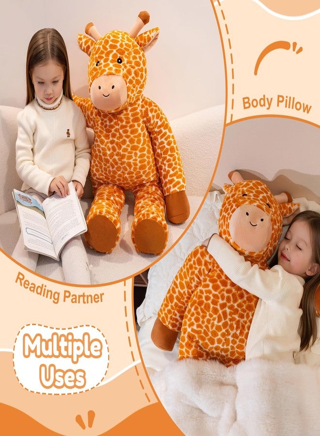 SQEQE Big Giraffe Stuffed Animal 39 in, Giant Stuffed Giraffe for Kids Adults, Cute Huge Plushies for Birthday Christmas Valentine's Gift - Image 5