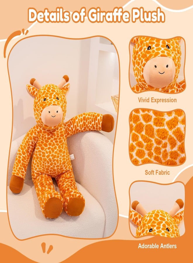 SQEQE Big Giraffe Stuffed Animal 39 in, Giant Stuffed Giraffe for Kids Adults, Cute Huge Plushies for Birthday Christmas Valentine's Gift - Image 2