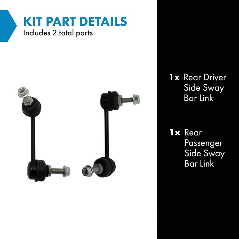 TRQ Rear Sway Bar Stabilizer Link Set for Dodge Dart - Image 2