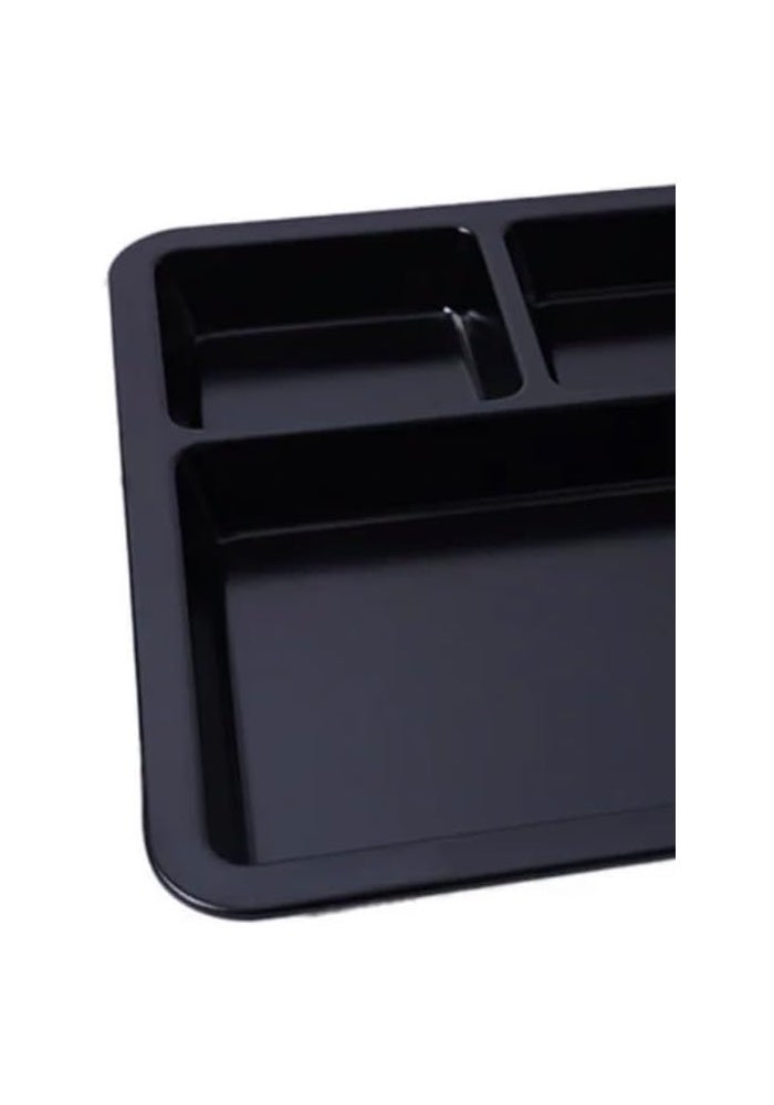 Servewell Harmony 17" Five-Divided Plate - Black - Image 3