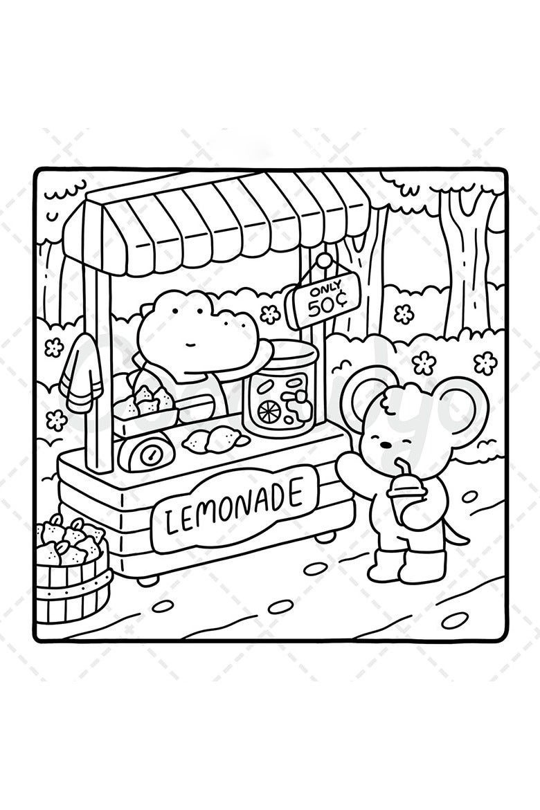 Girl Moments Coloring Book for Adults & Teens - 100+ Whimsical Illustrations of Cozy Daily Life, Reading with Pets & Nature Scenes | Anti-Stress Art Therapy, Perfect for Relaxation & Gift Giving(Cozy Spaces Collection) - Image 2