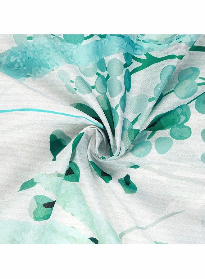 Watercolor Floral Shower Curtain, Greenery Botanical Leaves Shower Curtain with 12 Hooks, Waterproof Spring Shower Curtains for Bathroom - Image 5